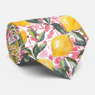 Lemon Pattern Men's Necktie 
