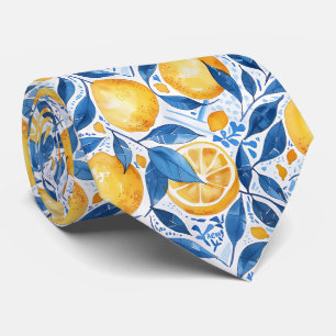 Lemon Pattern Men's Necktie 