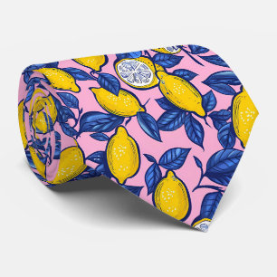 Lemon Pattern Men's Necktie 