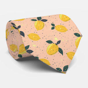 Lemon Pattern Men's Necktie 