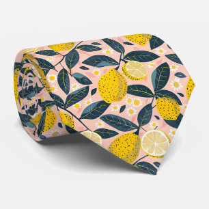 Lemon Pattern Men's Necktie