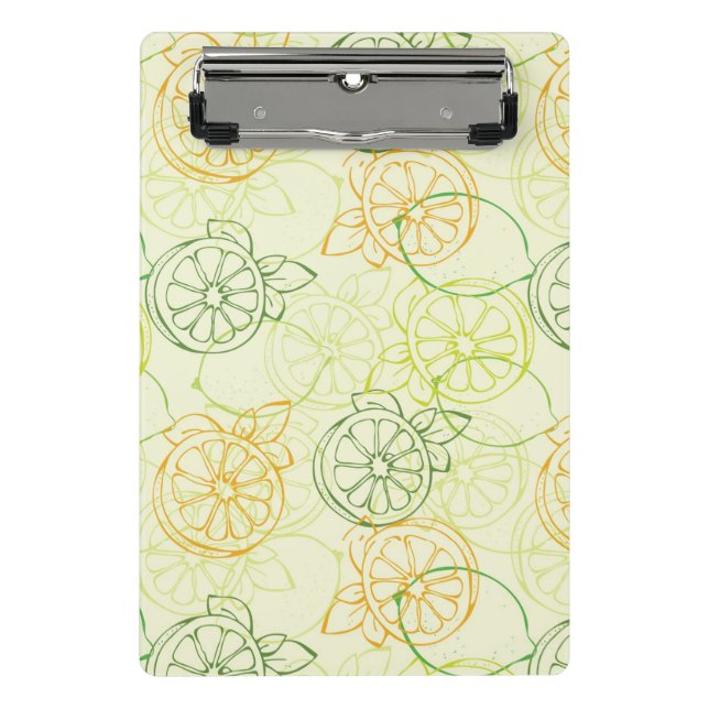 Lemon Pattern Mini Clipboard (Front)