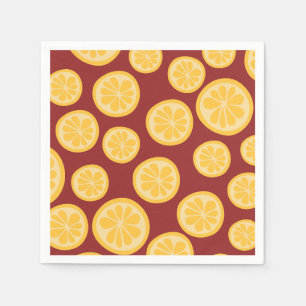 Lemon pattern napkin