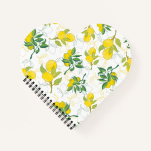 lemon pattern notebook