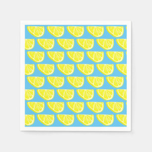 Lemon Pattern Paper Plate Napkin