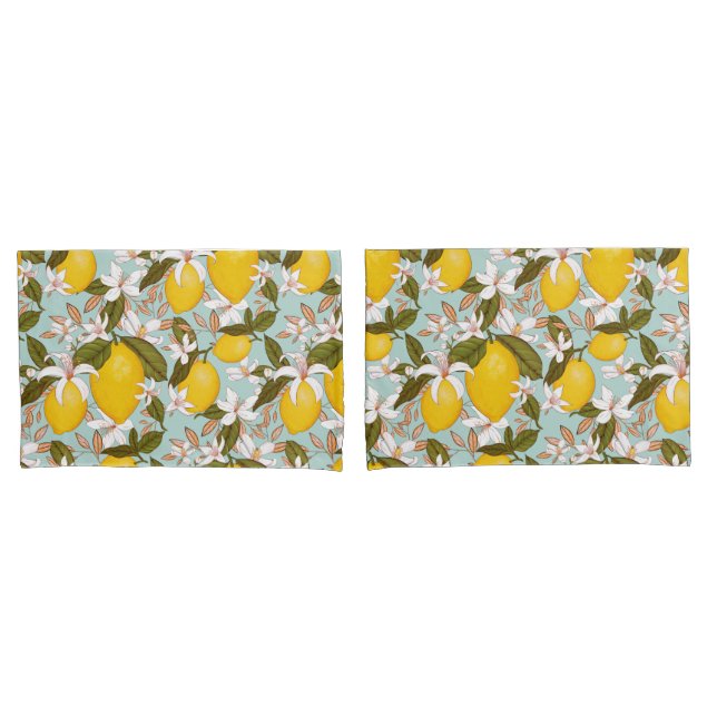 Lemon Pattern Pillowcase (Front-Set)