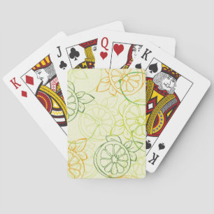 Lemon Pattern Playing Cards