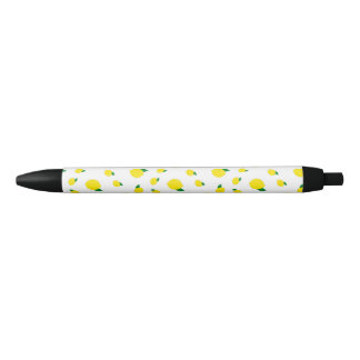 Lemon Pattern Printed  Black Ink Pen