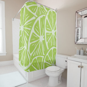 Lemon pattern shower curtain