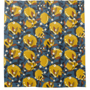 Lemon Pattern Shower Curtain