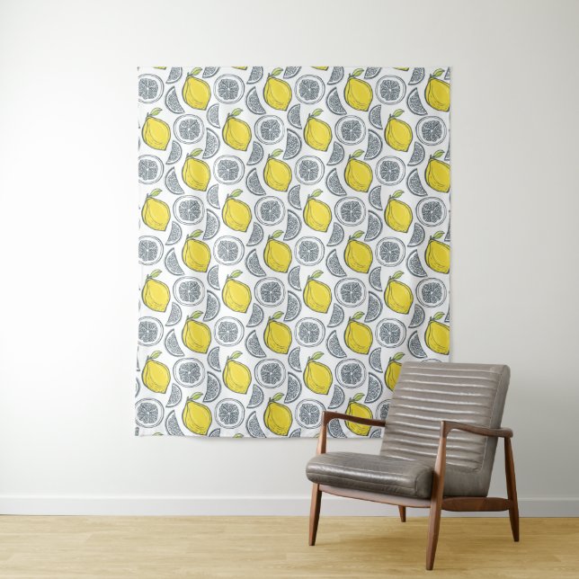 Lemon Pattern tapestries (In Situ)