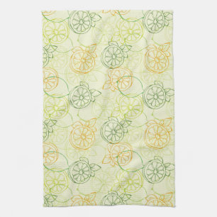 Lemon Pattern Tea Towel
