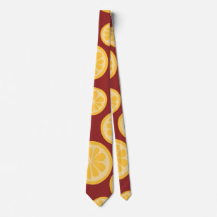 Lemon pattern tie