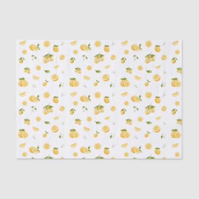 Lemon Pattern Tissue Paper (Front)