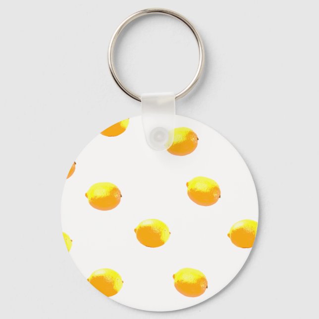 lemon pattern version 1 key ring (Front)