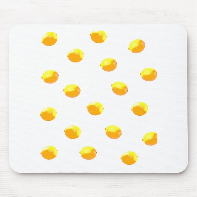 lemon pattern version 1 mouse mat (Front)