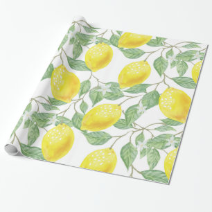 Lemon Pattern Wrapping Paper