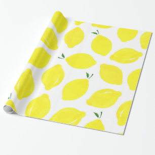 Lemon Pattern Wrapping Paper