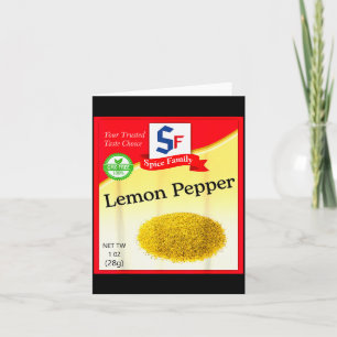 Lemon Pepper Condiment Costume Holiday Sce Costume Card