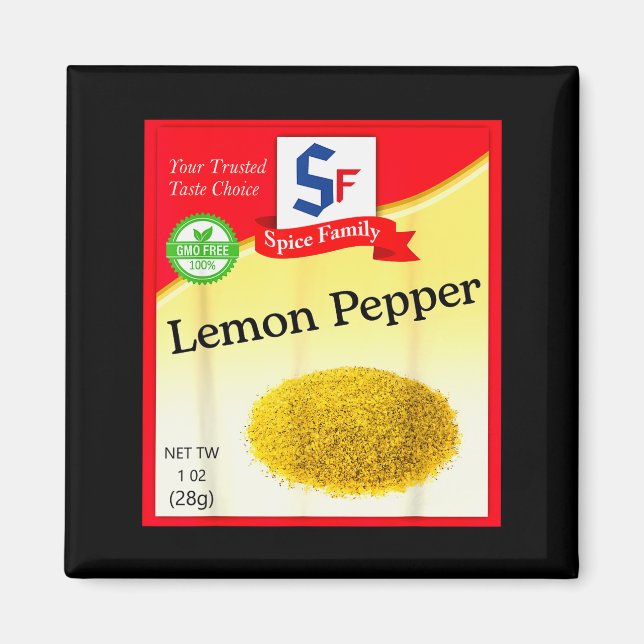 Lemon Pepper Condiment Costume Holiday Sce Costume Magnet (Front)