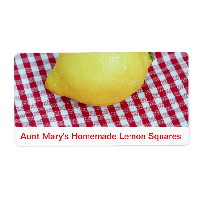 Lemon Picnic with Custom Text (Front)