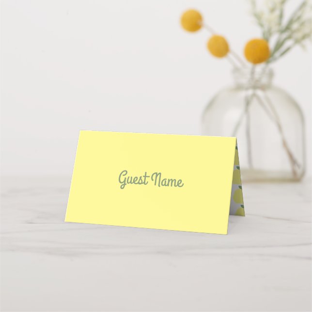 Lemon Place Cards 2 [Personalised] (Front)
