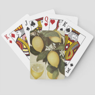 Lemon playing cards