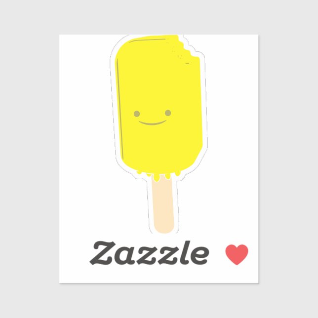 Lemon Popsicle Cartoon Drawing (Sheet)
