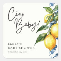 Lemon Positano Italian Baby Shower