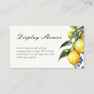 Lemon Positano Italian Display Shower Enclosure Card