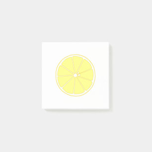 lemon post-it notes