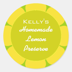 Lemon preserve label