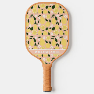 Lemon Print Customised Preppy Pickleball Paddle