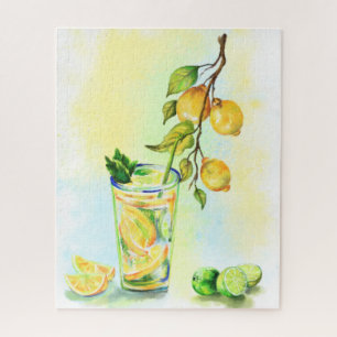 Lemon Puzzles Juice Cool Drink