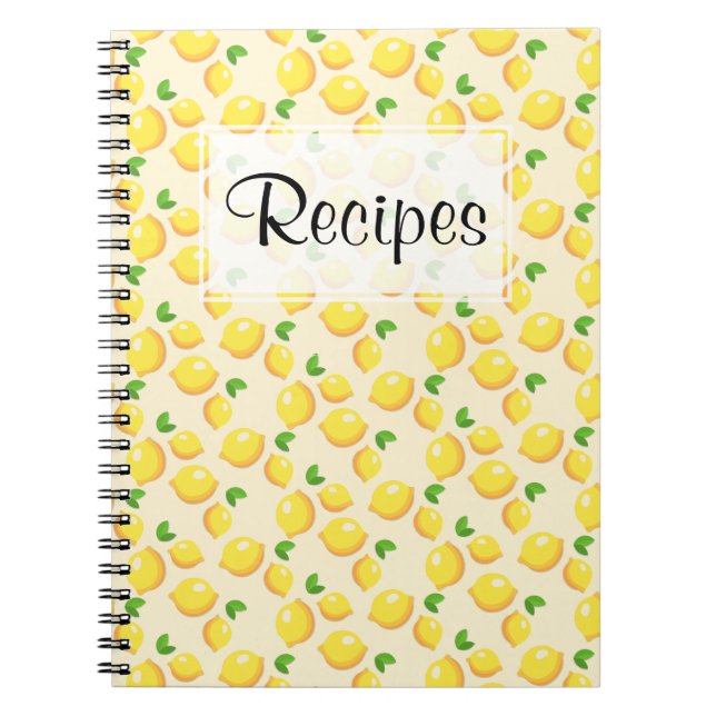 Lemon Recipe Journal (Front)