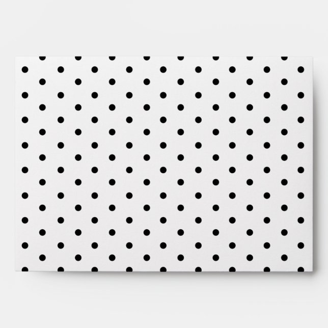 Lemon Return Address and Polka Dot Lined envelope (Front)