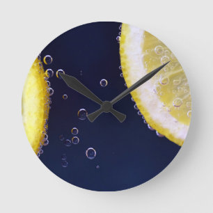 Lemon Round Clock