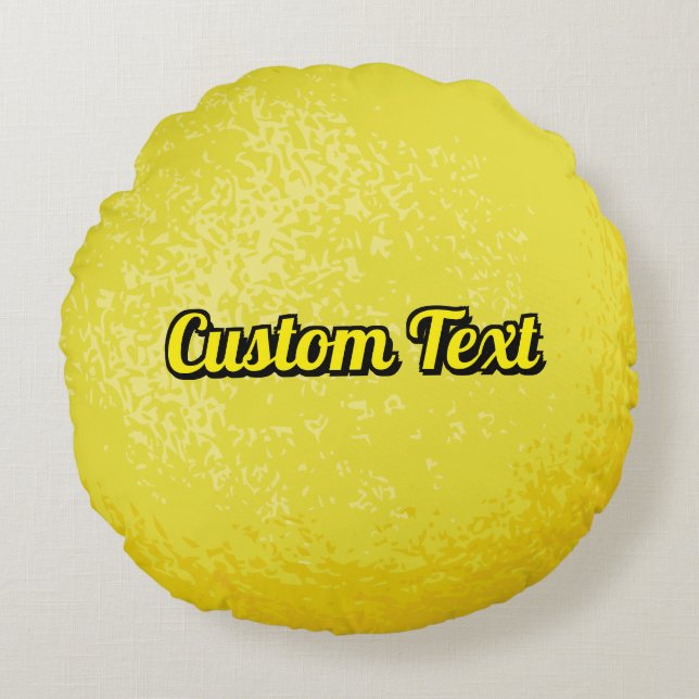 Lemon Round Cushion (Front)