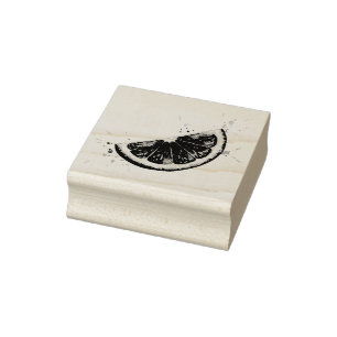 Lemon Rubber Stamp