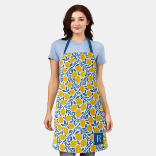 Lemon Rustic Farmhouse French Country Recipe Apron