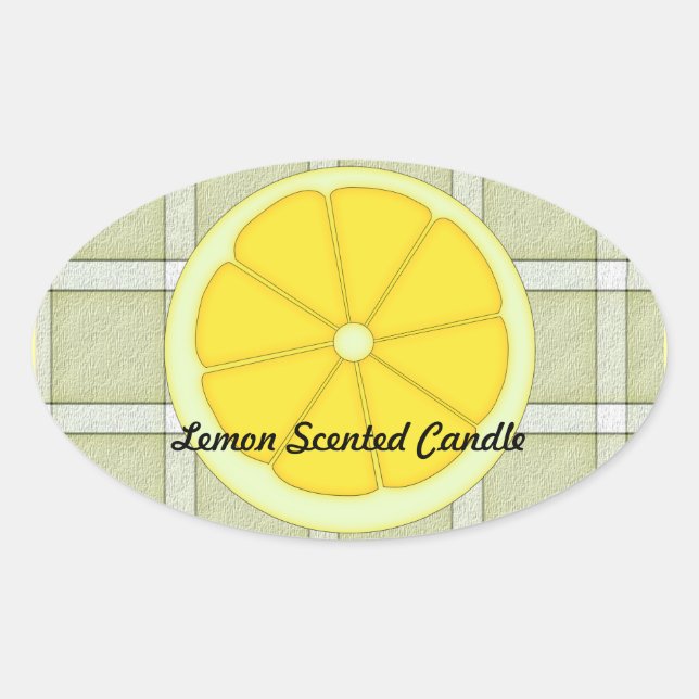 Lemon Scented Candle Sticker (Front)