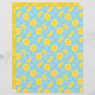Lemon Scrapbook Paper
