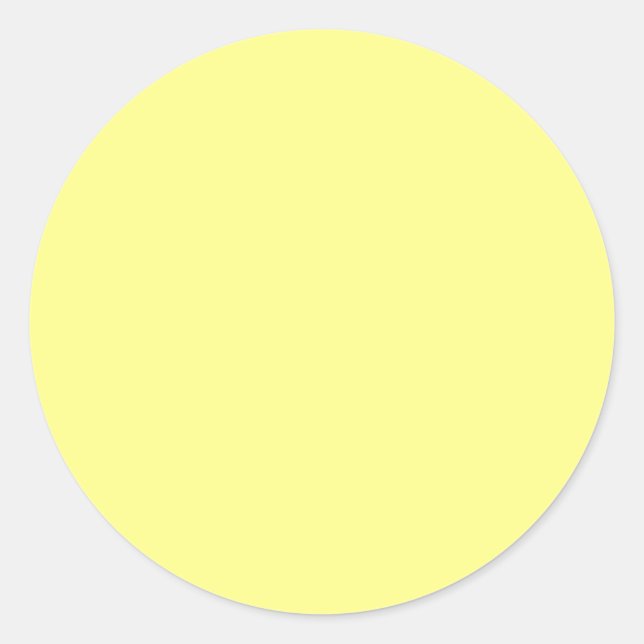 Lemon Sherbet Classic Round Sticker (Front)