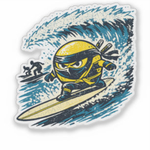 Lemon Shinobi Surf Race — Vintage Summer Ninja 