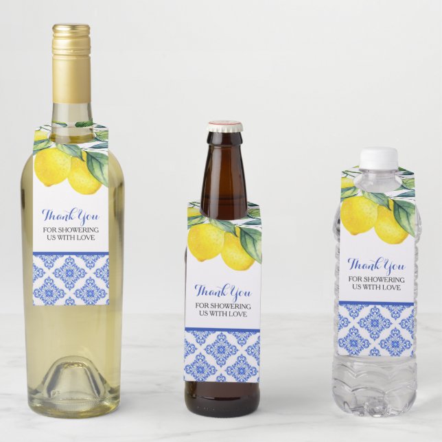 Lemon Shower Bottle Tag (In Situ)