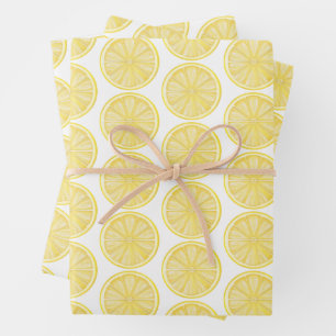 Lemon Slice Amalfi Coast Party Wrapping Paper Sheet
