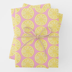 Lemon Slice Amalfi Coast Party Wrapping Paper Sheet
