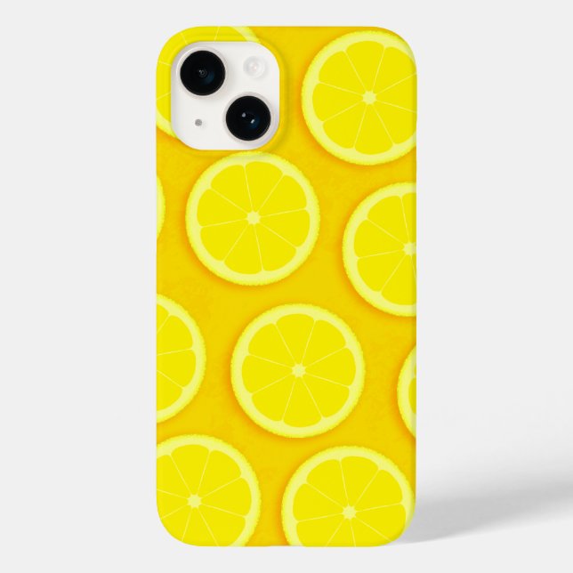 Lemon slice bright yellow graphic Case-Mate iPhone case (Back)