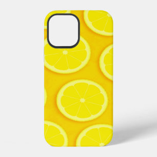 Lemon slice bright yellow graphic iphone 12 case