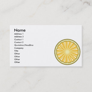 lemon slice business card